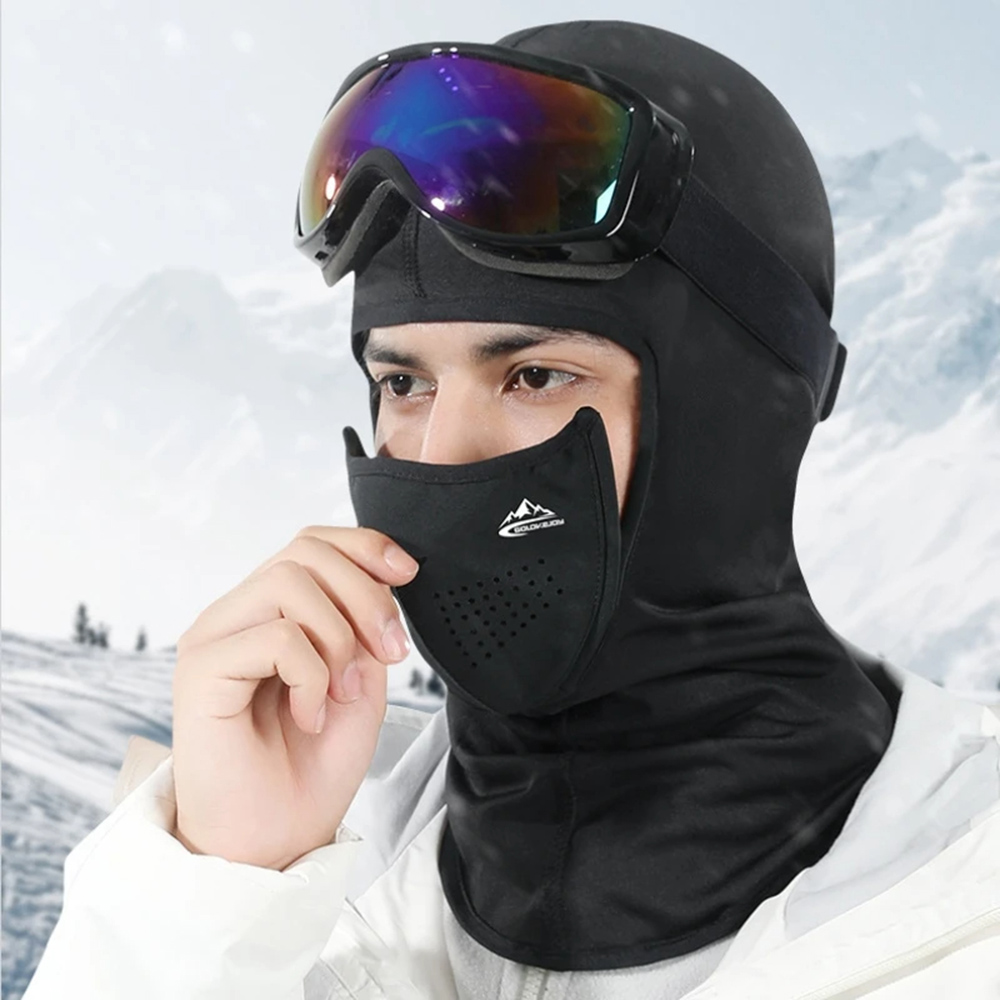 หน้ากากคลุมศีรษะกันลมแบบผ้าฟลี - Balaclava Ski Mask บทวิจารณ์และราคา