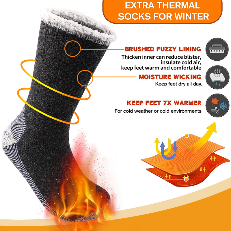 1 คู่ถุงเท้าขนแกะเมอริโนสำหรับ - Thermal Sock Wool บทวิจารณ์และราคา