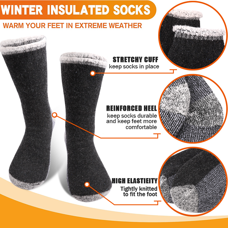 1 คู่ถุงเท้าขนแกะเมอริโนสำหรับ - Thermal Sock Wool บทวิจารณ์และราคา